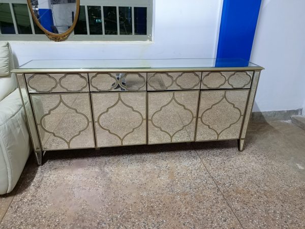 fabulous venetian inspired mirrored sideboard cabinet