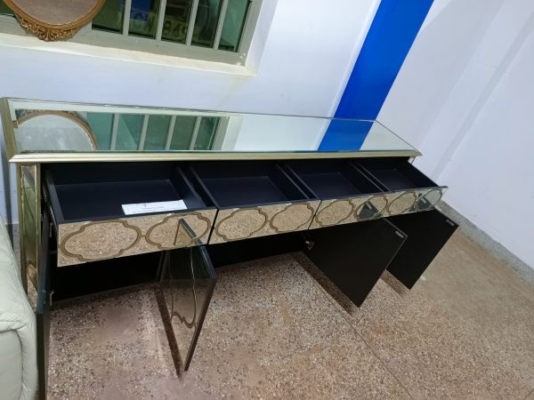 fabulous venetian inspired mirrored sideboard cabinet - Image 3