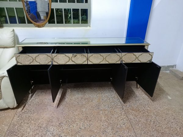 fabulous venetian inspired mirrored sideboard cabinet - Image 2