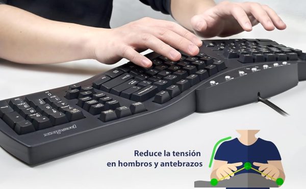Ex-uK The Perixx PERIBOARD-512 is a wired ergonomic split keyboard 3D curved layout - Image 2